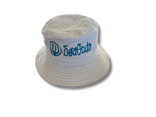 Load image into Gallery viewer, Corduroy Hat- off white/teal
